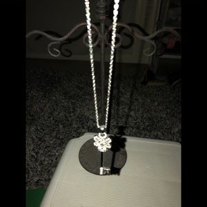 Lia Sophia rhinestone key necklace.